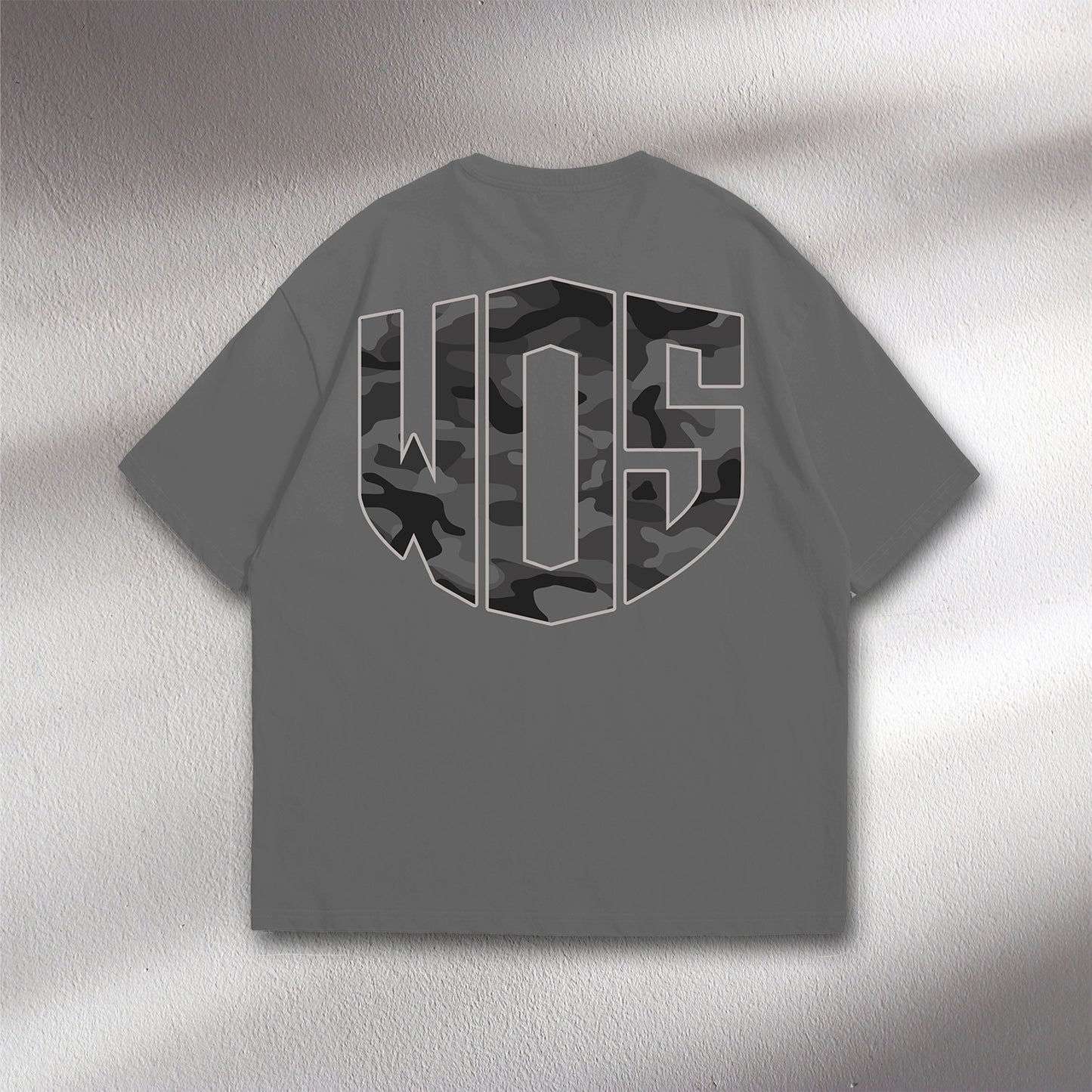 WOS Camo Oversized Grey Tee