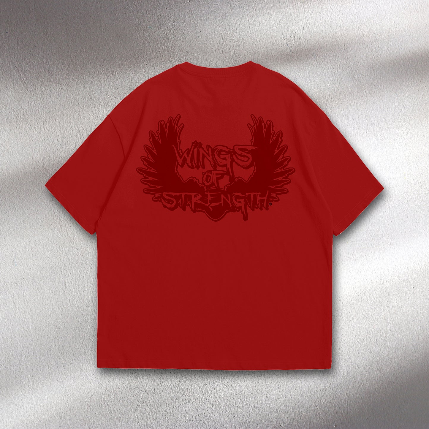 WOS Monochrome Oversized Red Tee