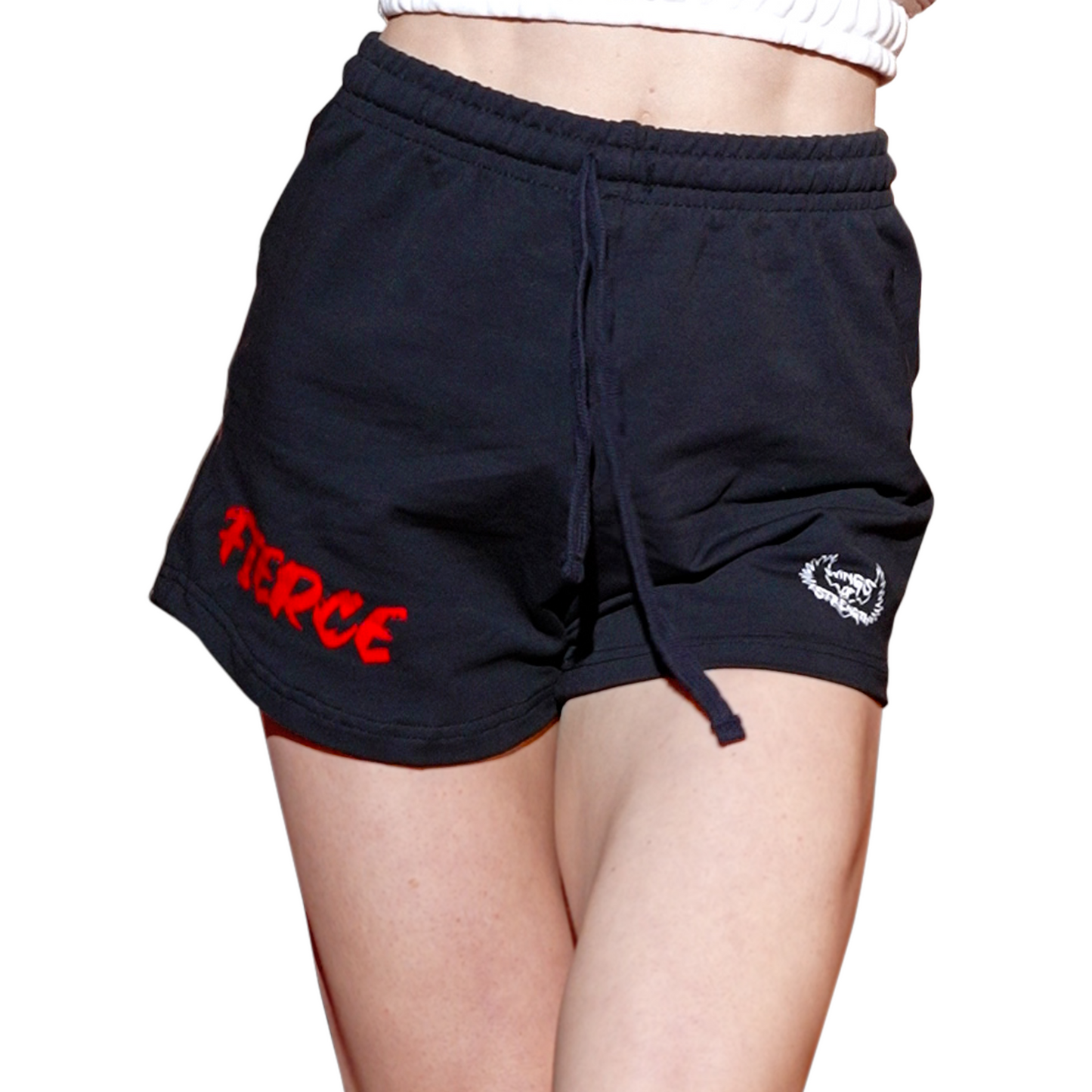 Wings of Strength Fierce Black Shorts