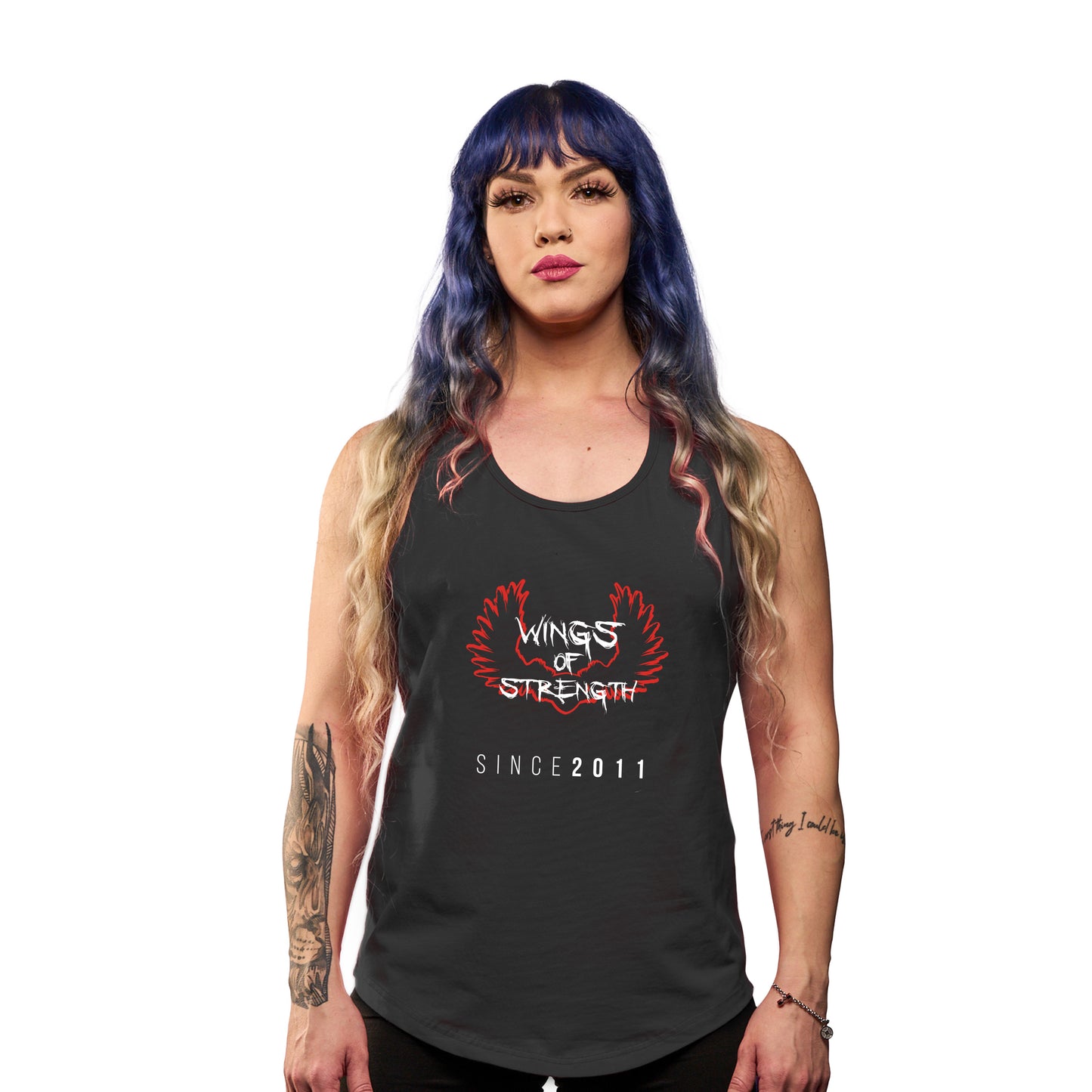 Wings of Strength Women's Stringer - Black