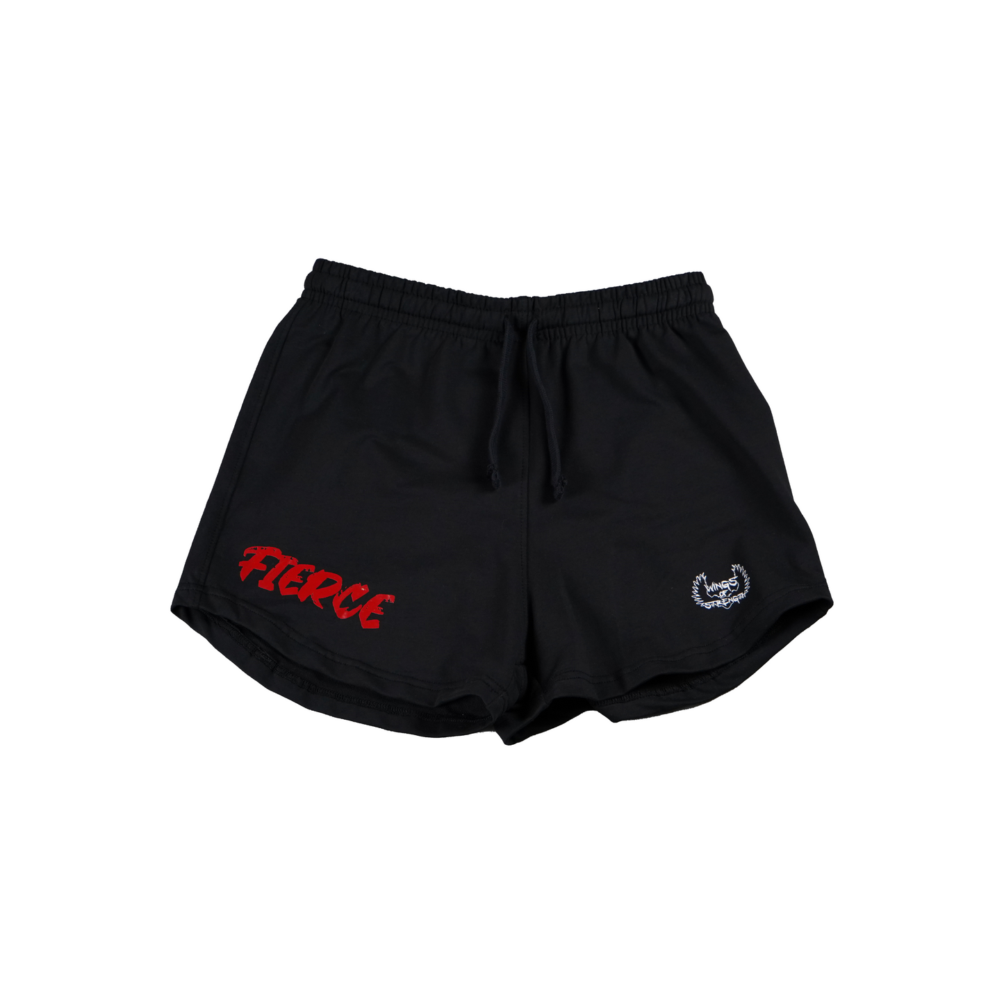 Wings of Strength Fierce Black Shorts