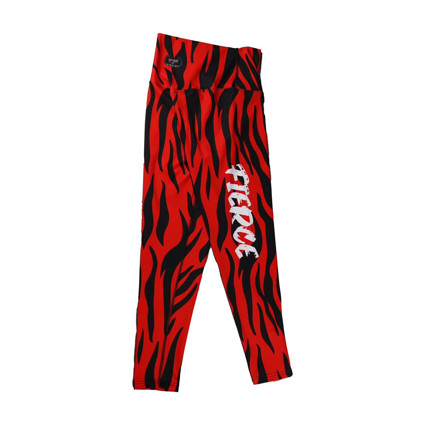 Wings of Strength Fierce Leggings with Flame pattern