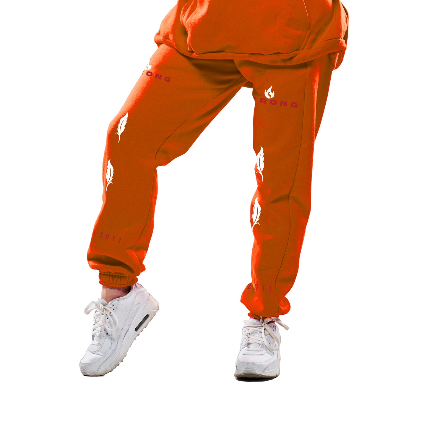 Wings of Strength Women's Sweatpants - Orange