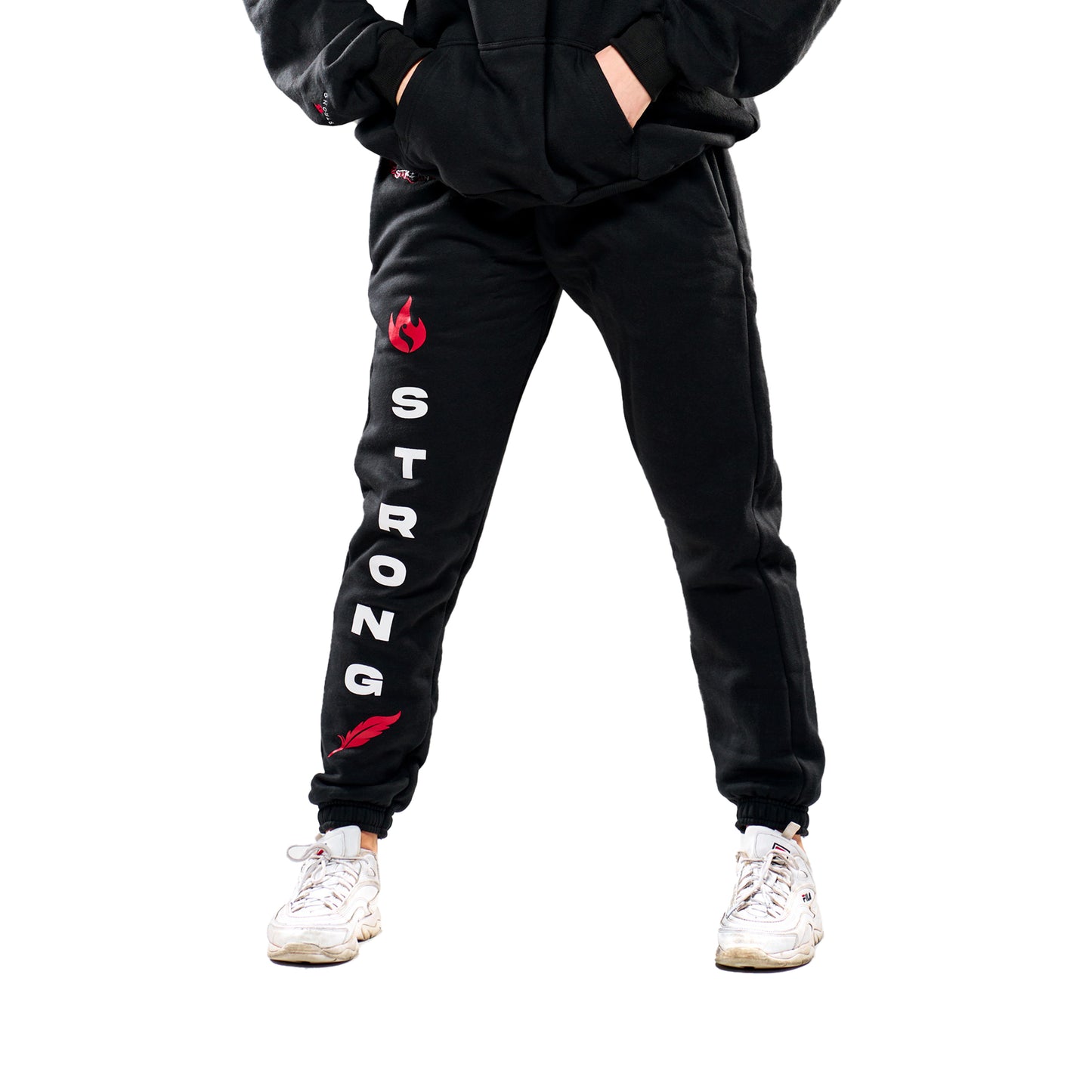 Wings of Strength Women's Sweatpants - Black