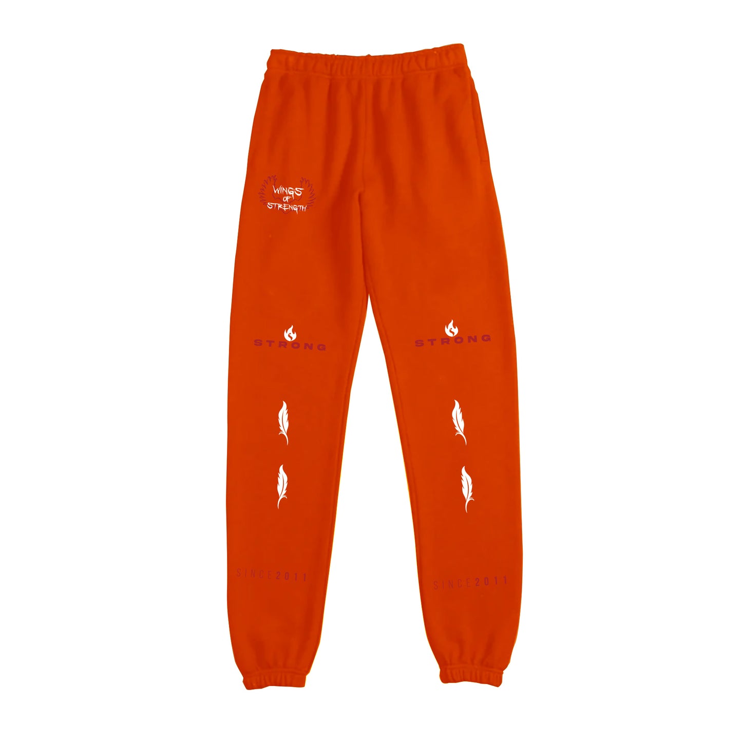 Wings of Strength Women's Sweatpants - Orange