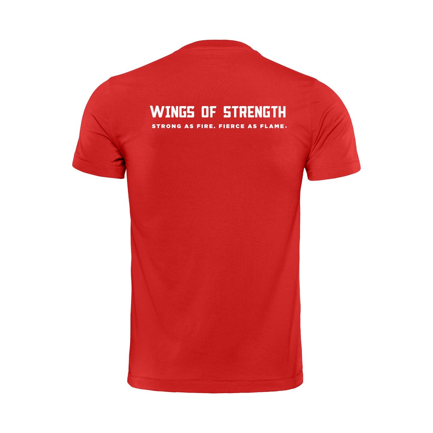 kardinal Stå på ski respons Red Wings of Strength Unisex "Fire" T-Shirt – Wings of Strength Gear